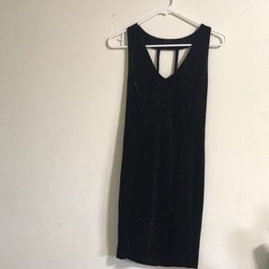 Sparkly black and silver dress